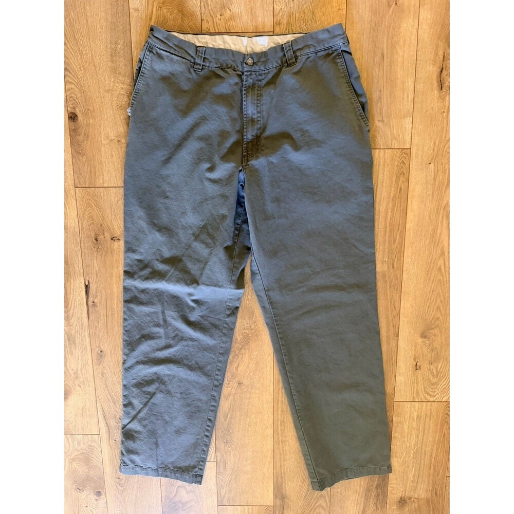Columbia Hiking Pants Men's 36x34 Olive Khaki Outdoor Canvas Cotton